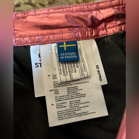 Skhoop Metallic Pink Down Puffer Skirt - Picture 4 of 5